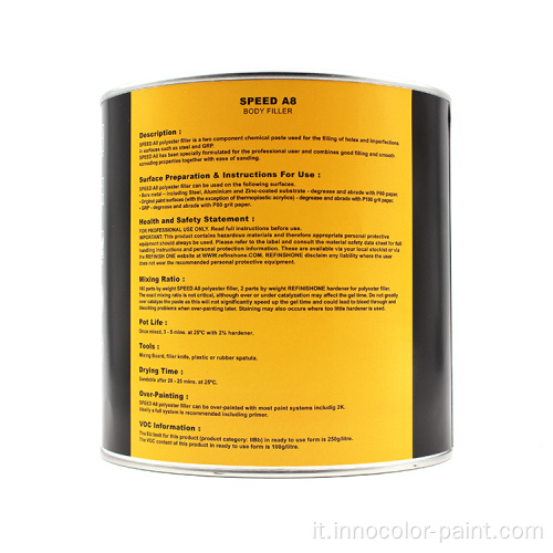 BODY FILLER 2K SOFT MUST LEGA PUTTY AUTOMOTIVE